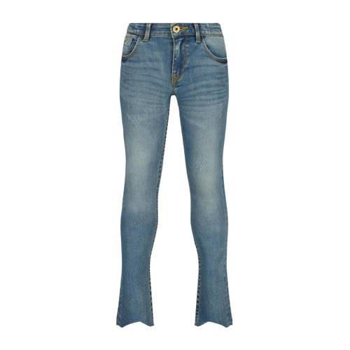 Vingino skinny jeans Amia medium blue denim Blauw Meisjes Katoen Effen...
