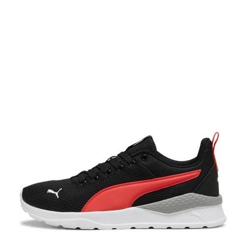 Puma Anzarun Lite Jr sneakers zwart/rood Jongens/Meisjes Mesh Logo - 3...