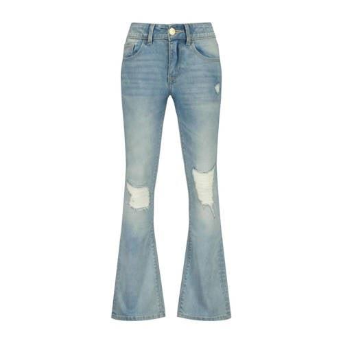 Raizzed flared jeans Melbourne Crafted met slijtage light blue stone B...