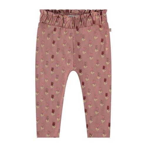 Babyface baby regular fit broek met all over print roze Meisjes Stretc...