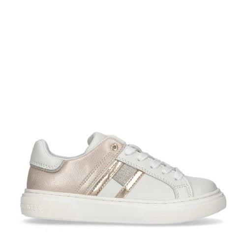 Tommy Hilfiger sneakers wit/roze Meisjes Imitatieleer - 36