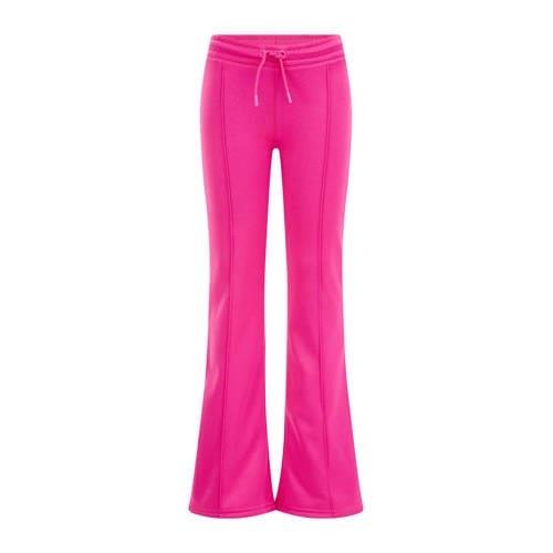 WE Fashion broek roze Meisjes Gerecycled polyester Effen - 140