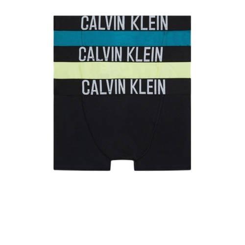 Calvin Klein boxershort - set van 3 zwart/geel/blauw Jongens Biologisc...