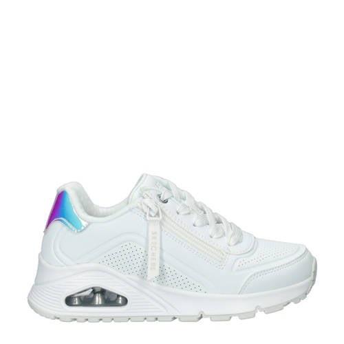 Skechers Uno chunky sneakers wit Meisjes Imitatieleer Effen - 29