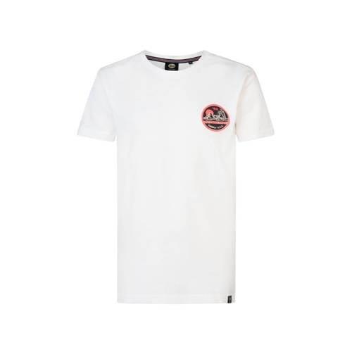 Petrol Industries T-shirt met logo wit Jongens Katoen Ronde hals Logo ...