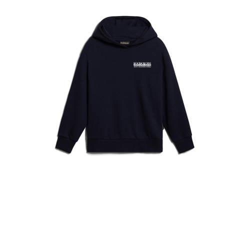 Napapijri hoodie met backprint donkerblauw Sweater Backprint - 128