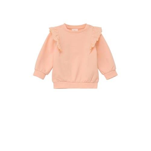 s.Oliver baby sweater oranje Effen - 68 | Sweater van s.Oliver