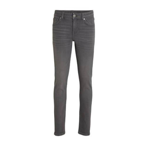 anytime skinny jeans grijs Jongens Denim Effen - 122