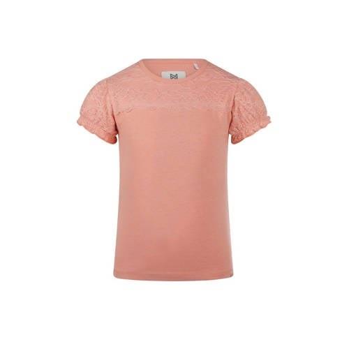 Koko Noko T-shirt roze Meisjes Katoen Ronde hals Effen - 122