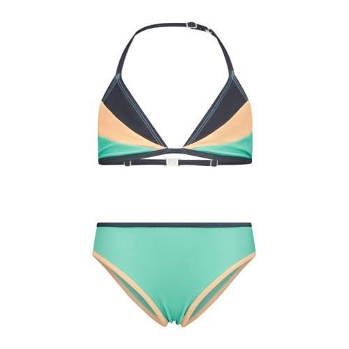 Vingino triangel bikini Zobry turquoise/donkerblauw Meisjes Polyester ...