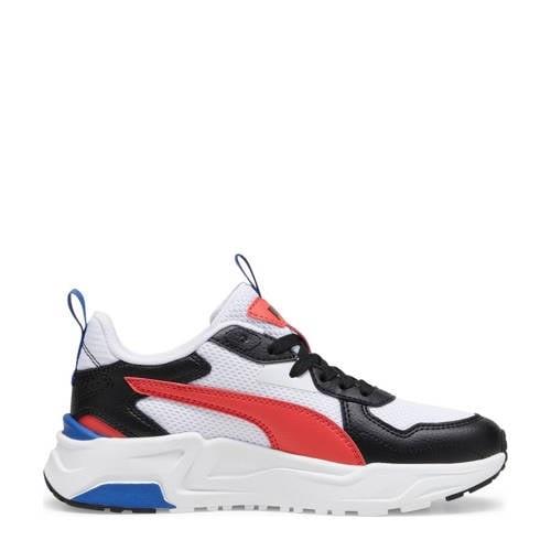 Puma Trinity Lite Lite Jr sneakers wit/rood/zwart Jongens/Meisjes Mesh...