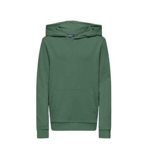 KIDS ONLY BOY hoodie KOBLASSI groen Sweater Effen - 122/128
