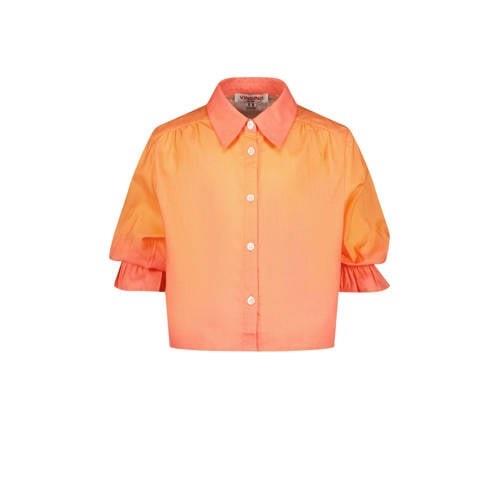 Vingino blouse koraalroze/oranje Meisjes Katoen Klassieke kraag Effen ...
