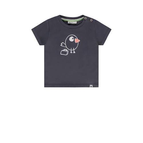 Babyface baby T-shirt met printopdruk antraciet Grijs Jongens Stretchk...