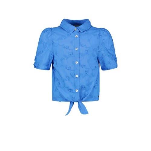 Like Flo gebloemde blouse hemelsblauw Meisjes Katoen Klassieke kraag B...
