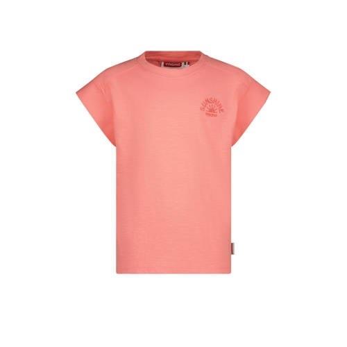 Vingino T-shirt Hinka roze Meisjes Katoen Ronde hals Effen - 164