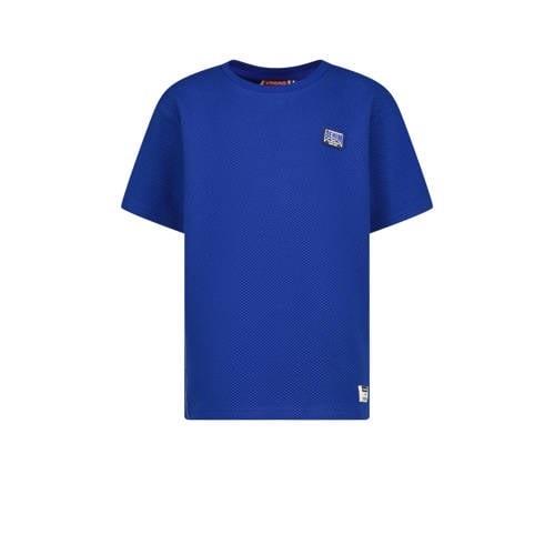 Vingino T-shirt Hasta hardblauw Jongens Katoen Ronde hals Effen - 128