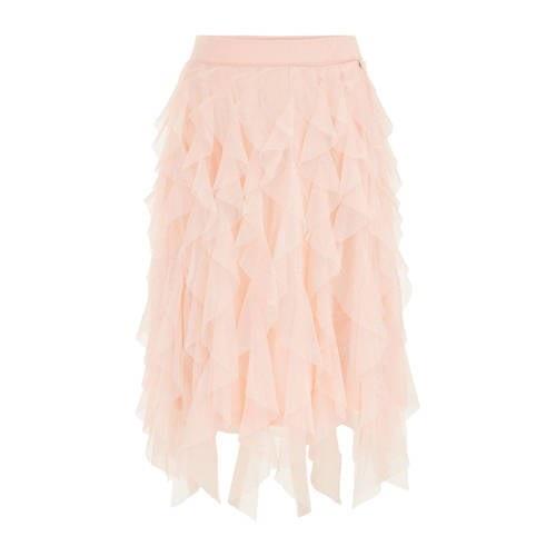 WE Fashion semi-transparante rok lichtroze Meisjes Polyester Effen - 9...