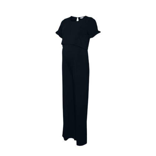 MAMALICIOUS zwangerschapsjumpsuit MLMACY zwart Dames Gerecycled polyes...