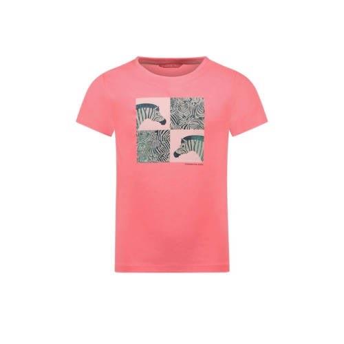 TYGO & vito T-shirt met printopdruk zoetroze Meisjes Polyester Ronde h...