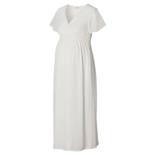 Noppies zwangerschapsjurk Amelie offwhite Ecru Dames Polyester V-hals ...