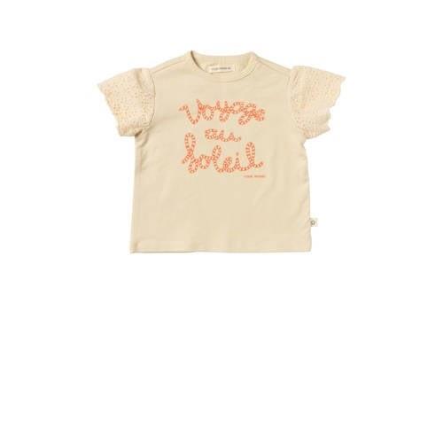 Your Wishes baby T-shirt Penny met tekst offwhite Ecru Meisjes Stretch...