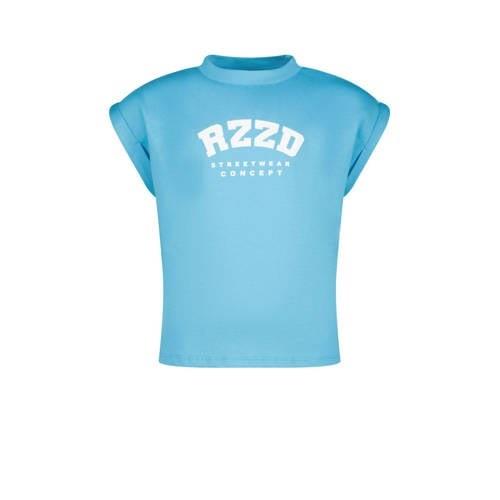 Raizzed T-shirt Merena met logo helderblauw Meisjes Katoen Ronde hals ...
