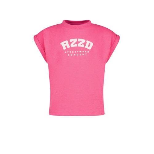 Raizzed T-shirt Merena met logo fuchsia Roze Meisjes Katoen Ronde hals...