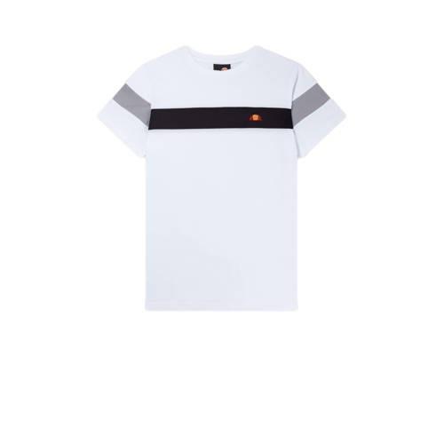 Ellesse T-shirt Caserio wit Jongens/Meisjes Katoen Ronde hals Meerkleu...