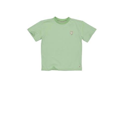 LEVV T-shirt KAMI lichtgroen Jongens Katoen Ronde hals Effen - 116