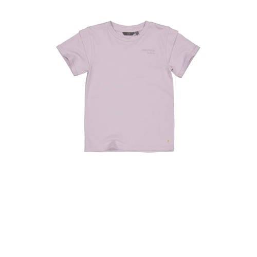 LEVV T-shirt KAYRA violet Paars Meisjes Katoen Ronde hals Effen - 116