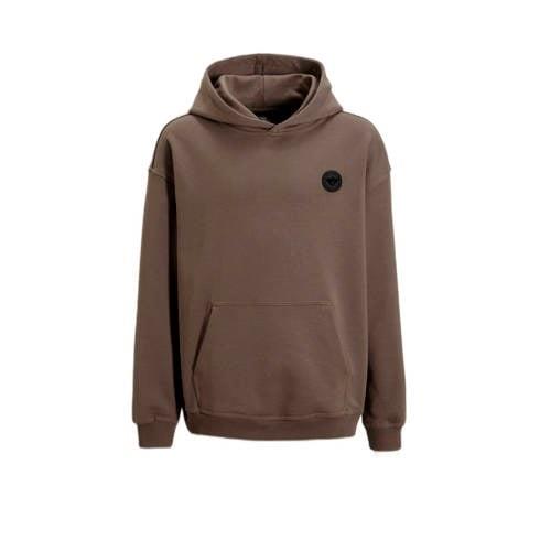 BLACK BANANAS hoodie bruin Sweater Effen - 140 | Sweater van BLACK BAN...