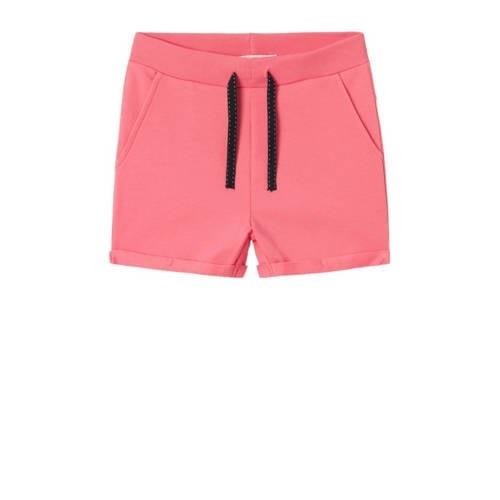 NAME IT KIDS casual short NKFVOLTA felroze Sweatshort Effen - 146