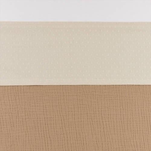 Meyco ledikantlaken Plume Soft sand Babylaken Beige Effen