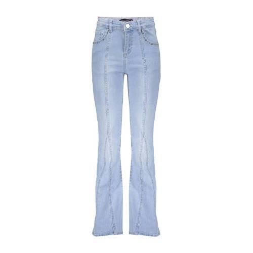 Frankie&Liberty flared jeans light blue denim Blauw - 152