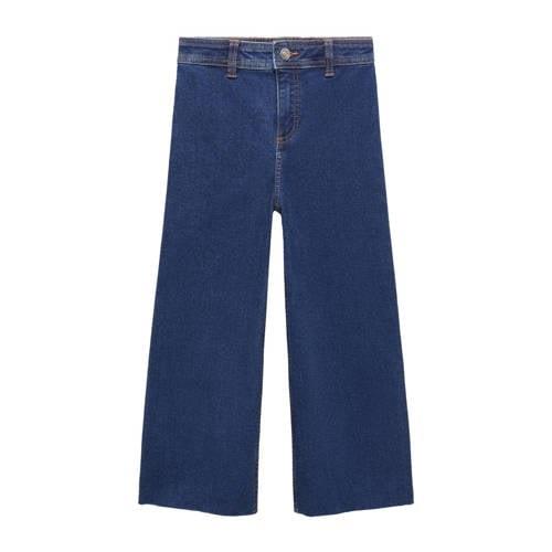 Mango Kids high waist wide leg jeans changeant blauw Meisjes Stretchde...