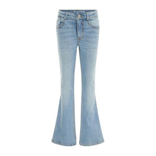 WE Fashion Blue Ridge flared jeans blue used denim Broek Blauw Meisjes...