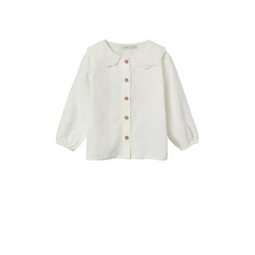 NAME IT MINI blouse NMFFEFONA wit Meisjes Viscose - 86