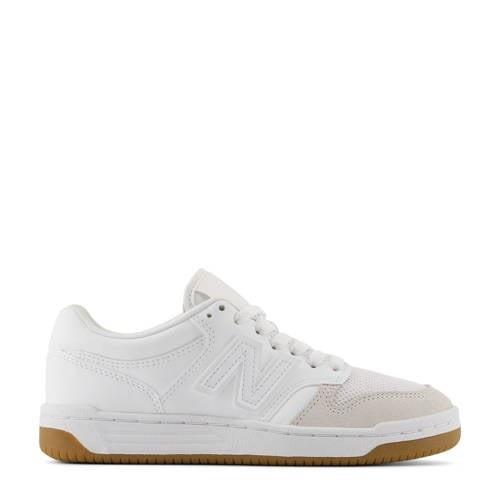 New Balance 480 sneakers wit/beige Jongens/Meisjes Leer Effen - 36