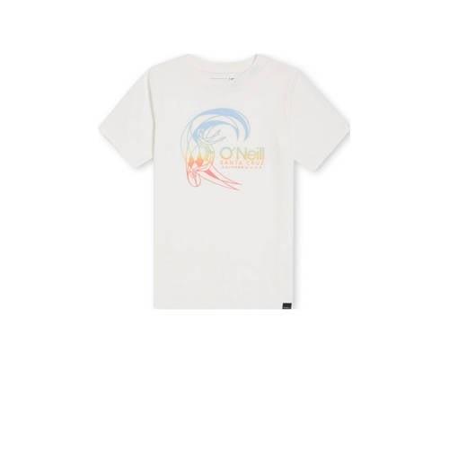 O'Neill T-shirt met printopdruk wit Jongens Katoen Ronde hals Printopd...