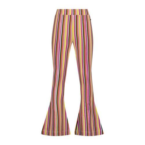 Raizzed flared broek Sanima lila/geel/multicolor Paars Meisjes Stretch...