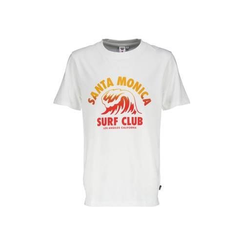 America Today T-shirt met printopdruk wit/oranje/rood Jongens Katoen R...