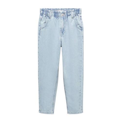 Mango Kids straight fit jeans changeant blauw Meisjes Denim Effen - 12...