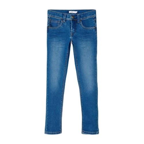 NAME IT KIDS skinny jeans NKMROBIN medium blue denim Blauw Jongens Str...