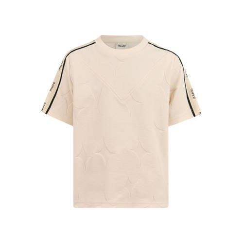 Shoeby T-shirt ecru Meisjes Polyester Ronde hals Effen - 110/116