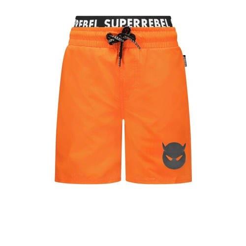 SuperRebel zwemshort oranje Jongens Polyester Effen - 140
