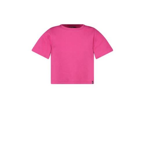 Cars T-shirt JOSYA fuchsia Top Roze Meisjes Katoen Ronde hals Effen - ...
