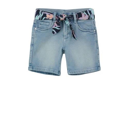 s.Oliver denim short medium blue denim Korte broek Blauw Meisjes Stret...