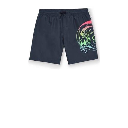 O'Neill zwemshort met printopdruk donkerblauw Jongens Polyester Effen ...