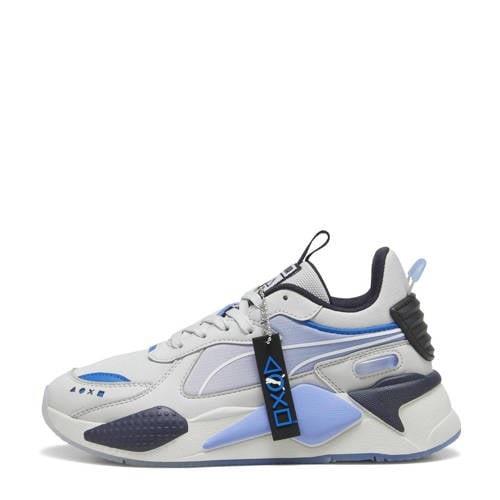 Puma RS-X Playstation sneakers lichtgrijs/blauw/zwart Jongens/Meisjes ...